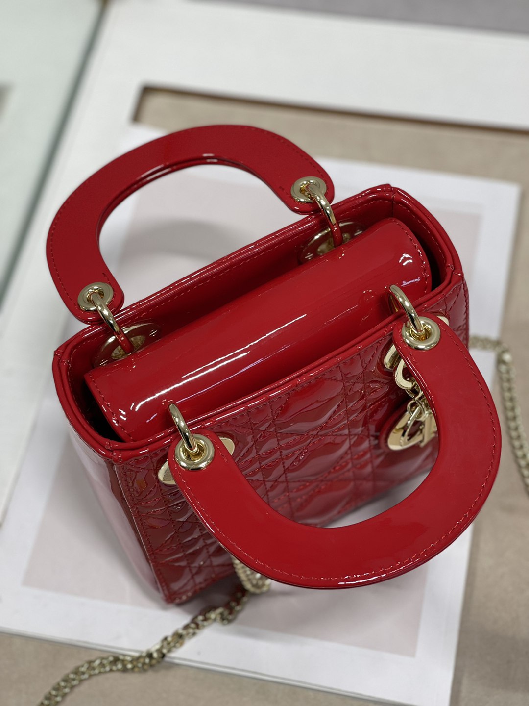 Lady Dior My ABC迪奧一比一復刻專櫃同步女款手提包紅色 斜挎包