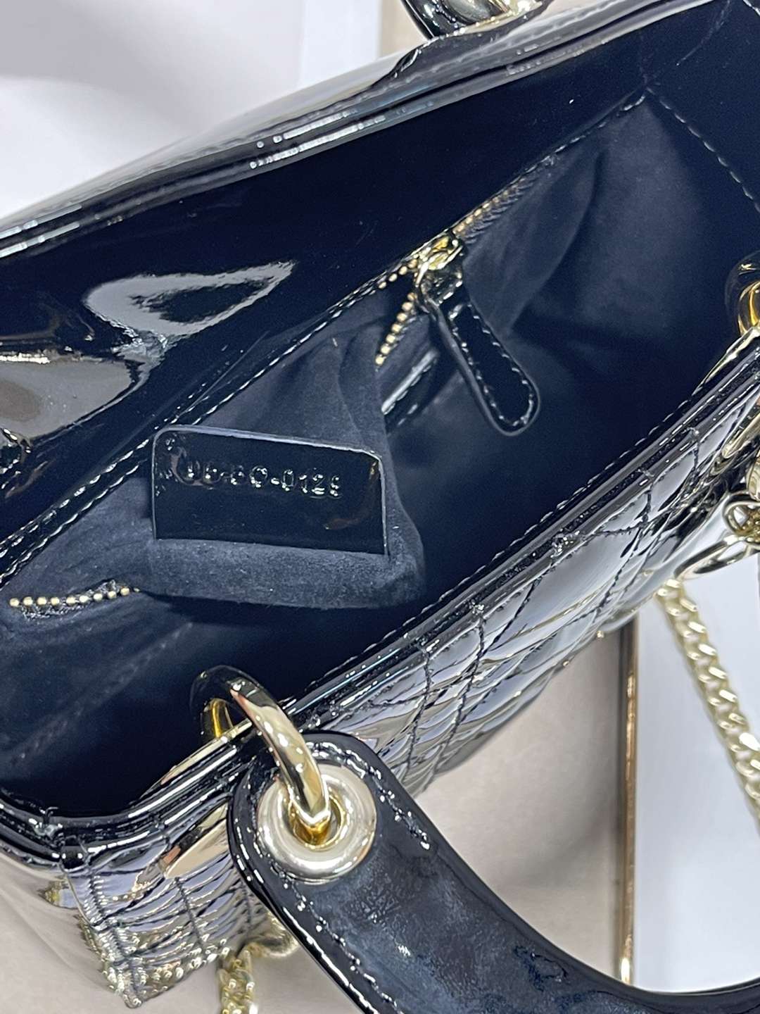Lady Dior My迪奧高仿羊皮材質女款手提包斜挎包多功能黑色