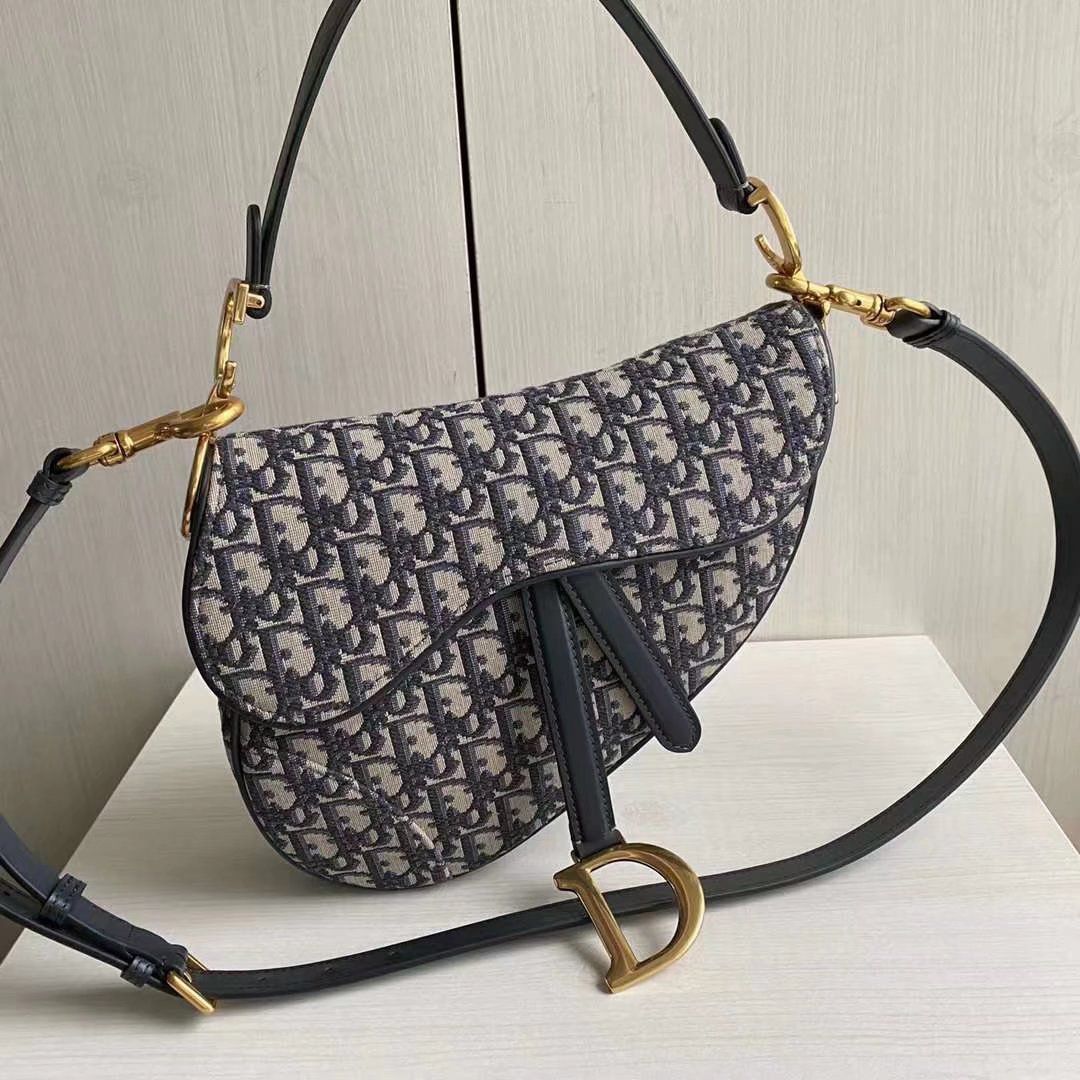 頂級原單復刻一比一DIOR刺繡帆布斜挎包腋下包錢包女款