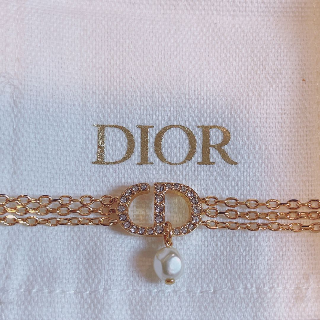 DIOR精仿復刻手鏈水晶鑲磚