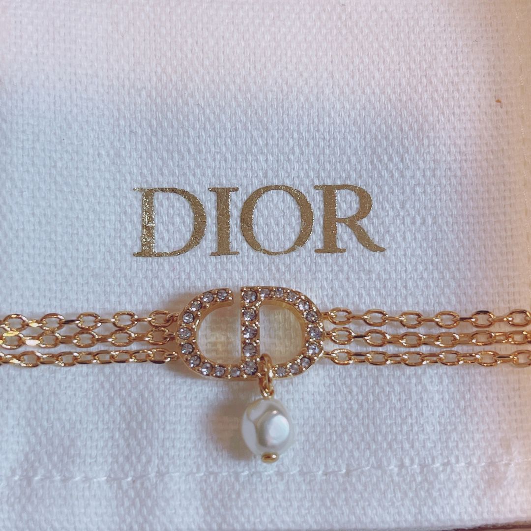 DIOR精仿復刻手鏈水晶鑲磚