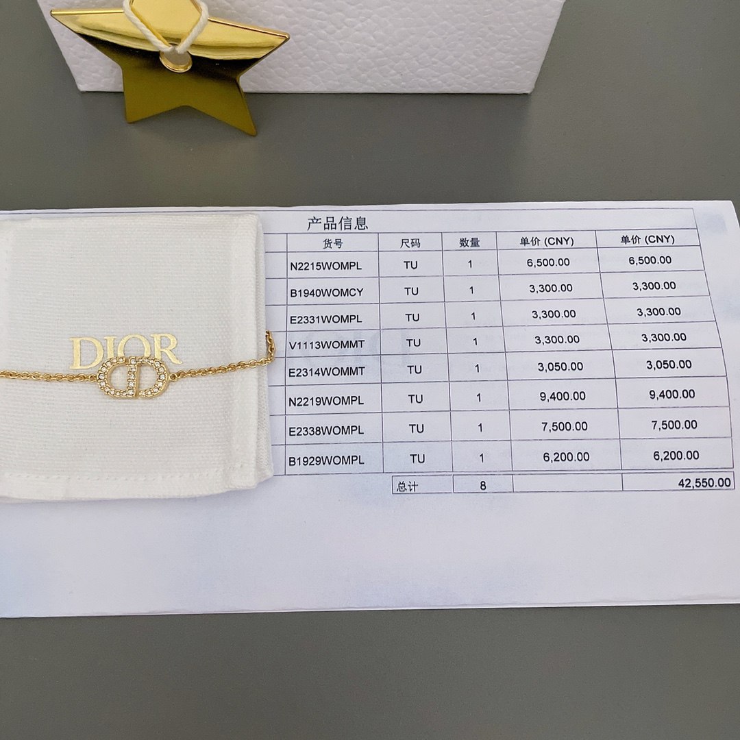 DIOR原單復刻經典戰鬥機專櫃同步手鏈手鐲